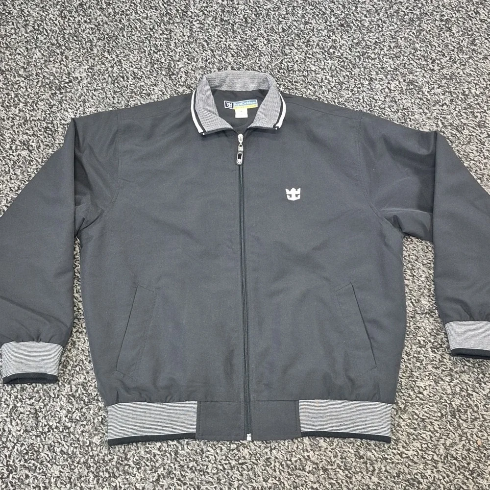 Royal Caribbean International‎ Jacket Mens Medium Black Long Sleeve Full Zip